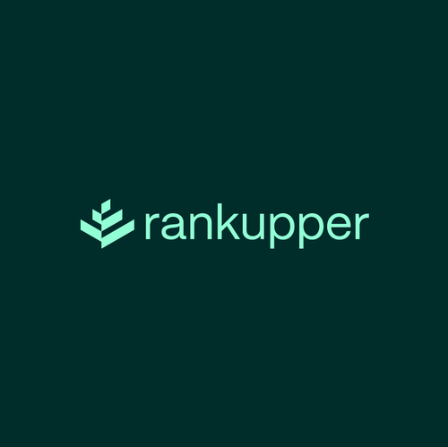 Digital marketing logo with the title 'Rankupper (Sustainable Innovation Growth Tree) Logo'