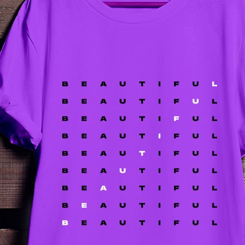 Bold t-shirt with the title 'Clean t-shirt design for women of color'