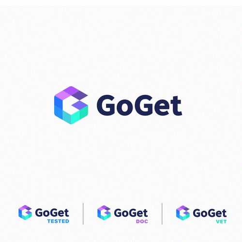 Medical brand with the title 'Modern digital med logo design'