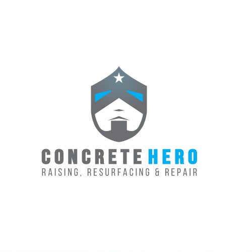 Concrete design with the title 'Powerful mark for a hero company'