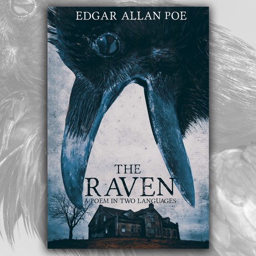 Poetry book cover with the title 'The Raven'