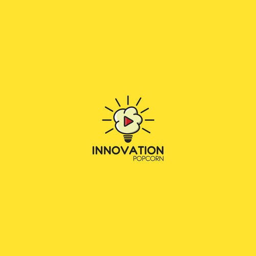 Popcorn logo with the title 'Innovation Popcorn'