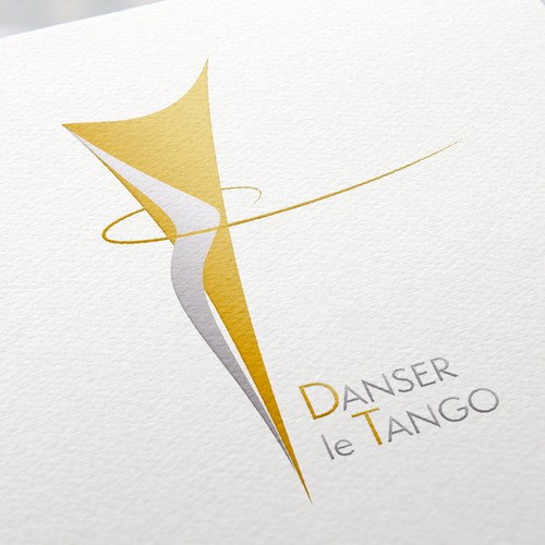 Artwork logo with the title 'Danser le Tango - logo du Tango Argentin'