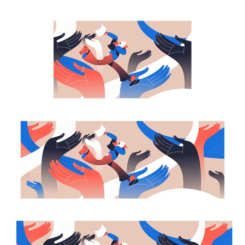 People artwork with the title 'Facebook page banner'