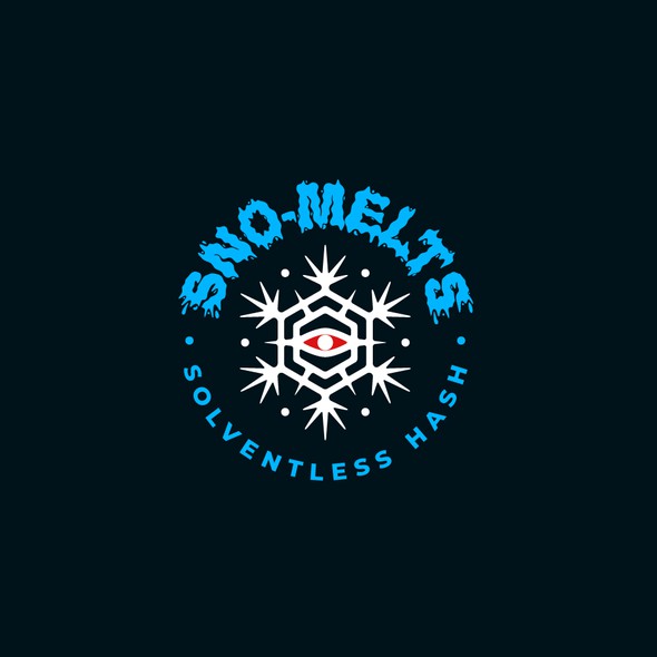 Sacred geometry logo with the title 'Logo for Sno-Melts'