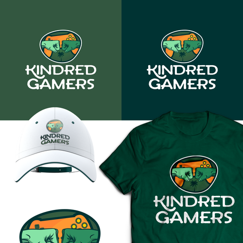 Geek logo with the title 'Kindred Gamers Logo'