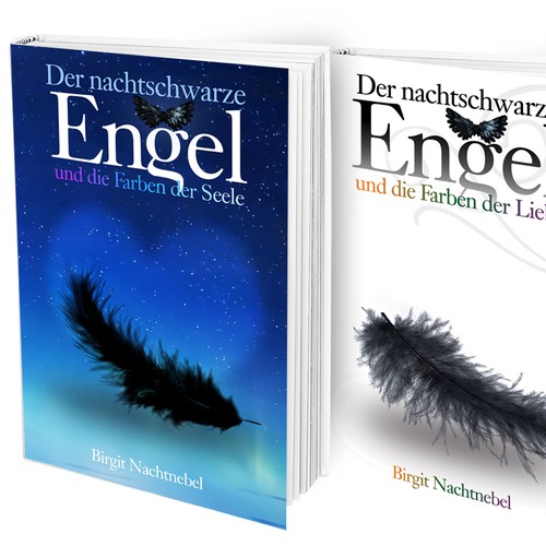 Soul design with the title 'Book Cover: Der nachtschwarze Engel'