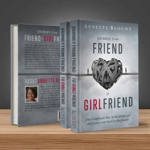 Relationship book cover with the title 'Journey From Friend to Girlfriend'