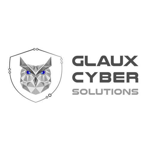 Cyber security logo with the title 'Glaux Cyber Solutions'