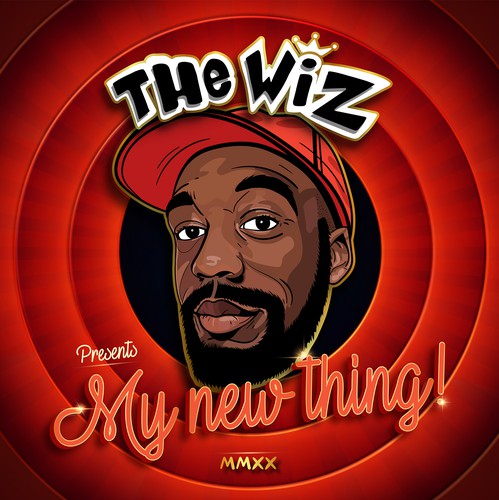 Album design with the title 'Album cover for new single "My New Thing"'