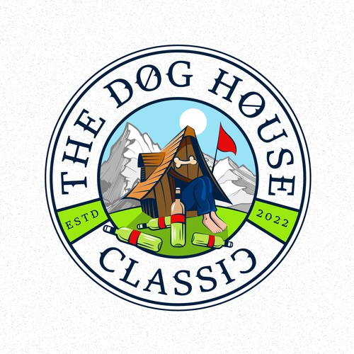 Pet food logo with the title 'Dog House'