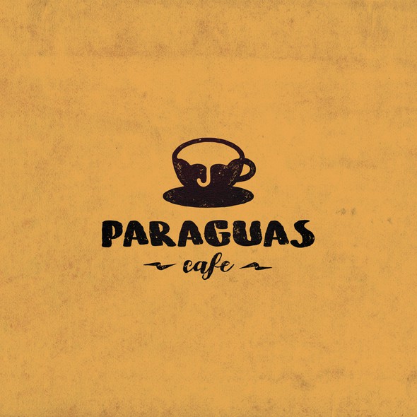 Umbrella logo with the title 'Paraguas Cafe'