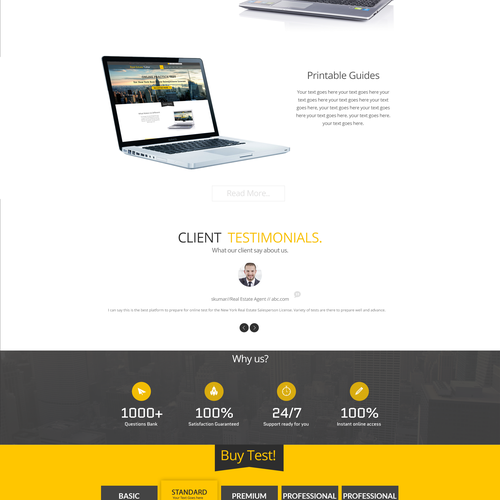 HTML5 website with the title 'Modern Full Width Responsive Template'