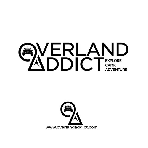 Jeep logo with the title 'Overland Addict'