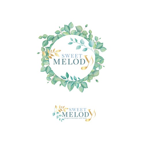 Music logo with the title 'Modern logo for a singer'