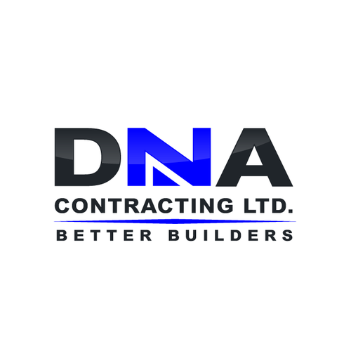 Serious logo with the title 'Custom logo for the construction industry - DNA Contracting Ltd.'