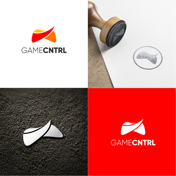 Game controller logo with the title 'Game cntrl logo'