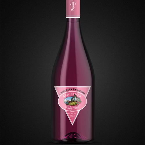 Liquor label with the title 'Canadian Invasion'