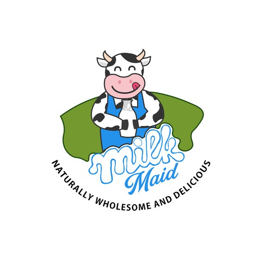 Milk brand with the title 'Logo Concept for Milk Maid'