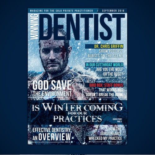 Game of Thrones design with the title 'MAGAZINE'