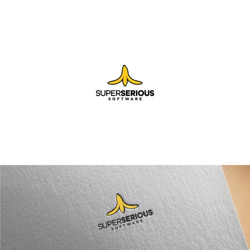 Banana logo with the title 'Super Serious Software'