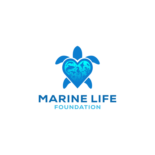 Turtle logo with the title 'Marine Life Foundation'
