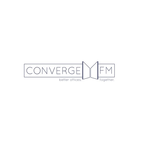 Open logo with the title 'converge fm logo'