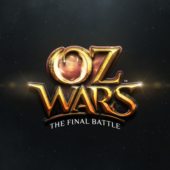 Epic logo with the title 'OZ WARS: The Final Battle Game Logo'