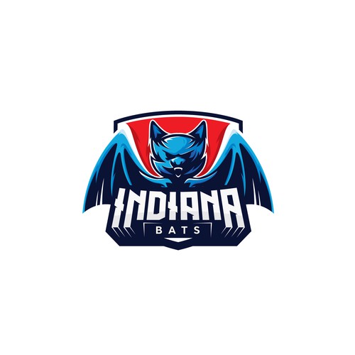 Indie logo with the title 'indiana bats'