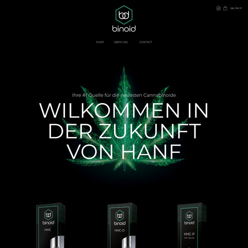 Farm website with the title 'CBD Online Store website '