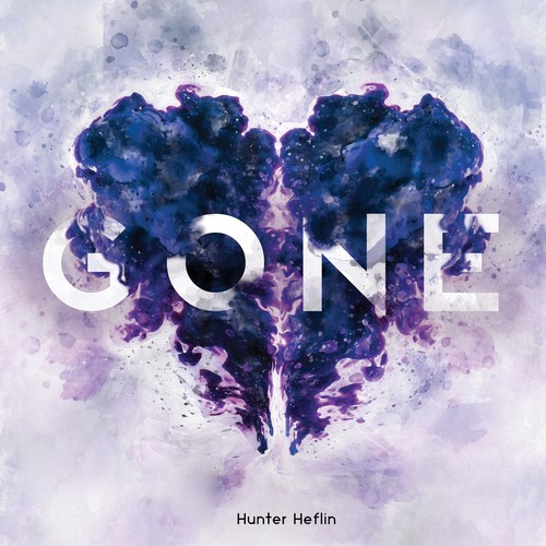 Blue artwork with the title 'Create vibrant cover art for a new EDM artist'