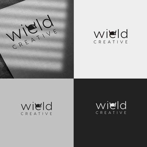 Studio logo with the title 'wield creative'