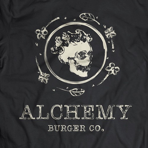 Burger logo with the title 'Logo for a fusion smash burger food truck'