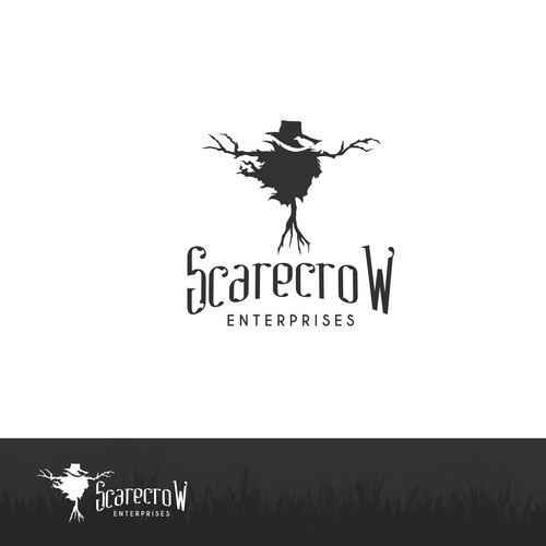 Horror logo with the title 'Scarecrow Enterprises Logo'