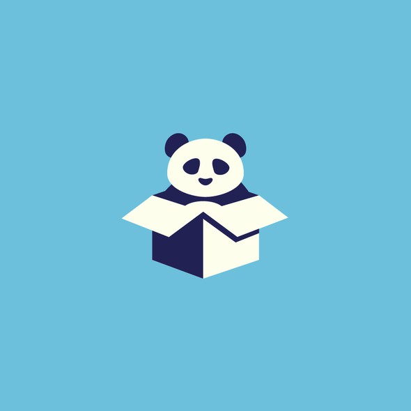 Panda brand with the title 'LOGO DESIGN'