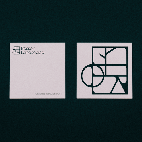 Refined logo with the title 'Rossen Landscape'