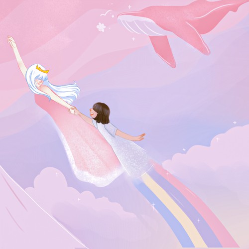 Wallpaper design with the title 'Design for bedroom wallpaper'