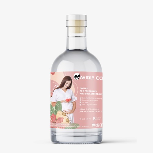 Pregnancy design with the title 'Avidly Co.'