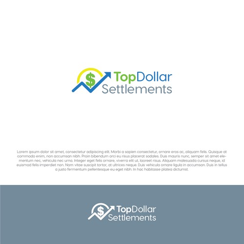 Dollar sign design with the title 'Finance Brand logo'