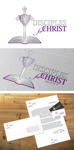 Bible logo with the title ' Religious logo design'