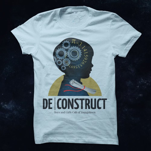 Club t-shirt with the title 'De Construct'