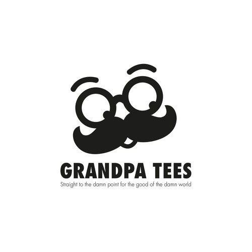 Grandpa logo with the title 'Grandpa Tees'