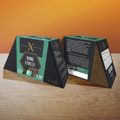 Coffee packaging with the title 'Coffee Packaging Design'
