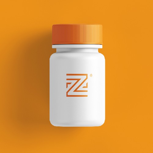 F design with the title 'Minimalist Line-Art Monogram Logo for Zellaforte, a Supplement Brand'