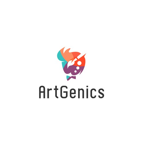 Paint logo with the title 'ArtGenious '