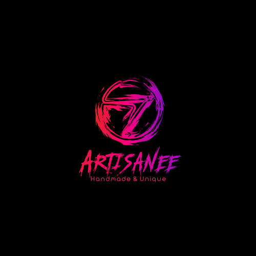 Brush stroke logo with the title 'artisanee'