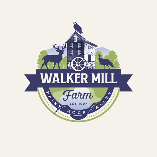 Riverside logo with the title 'Farm logo'