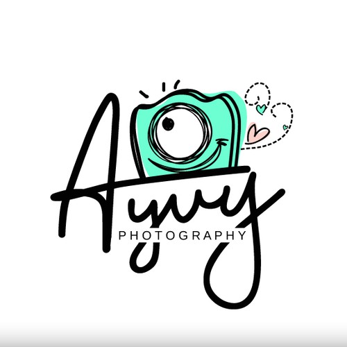 Photography logo with the title 'Create an original, unique, lively, one of a kind logo for a photographer'