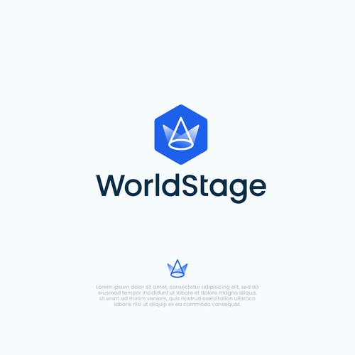 Stage design with the title 'Modern Logo Concept for Lighting Company'