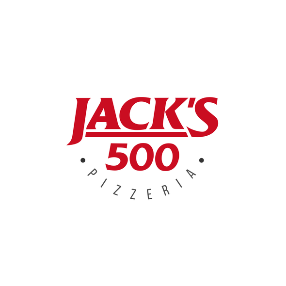 Vietnamese restaurant logo with the title 'Jack's 500 Pizzeria'